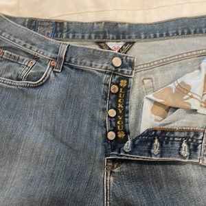 Lucky button fly size 38X34 barely worn